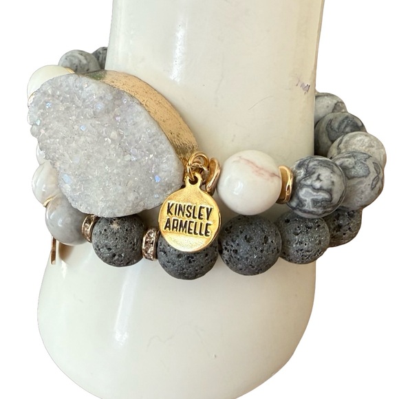 Kinsley Armelle - DUSK GEODE BRACELET - Like new - Picture 11 of 12